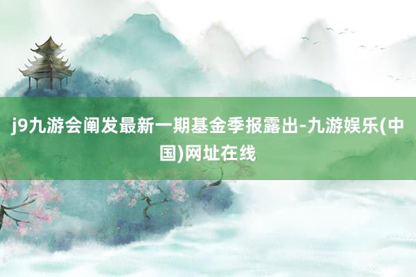 j9九游会阐发最新一期基金季报露出-九游娱乐(中国)网址在线